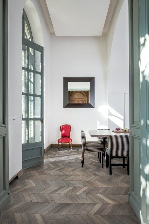 grey wood flooring