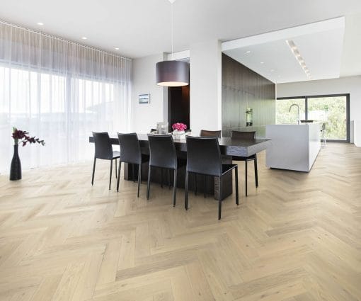 Herringbone Oak CD White